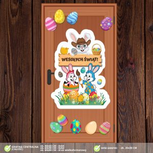 Wielkanocna radosna kraina – dekoracja na drzwi pełne świątecznego blasku! (4)