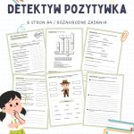 Test z lektury Detektyw Pozytywka – 6 stron A4 (PDF) sprawdzian
