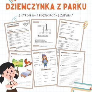Test z lektury Dziewczynka z parku – 6 stron A4 (PDF) sprawdzian