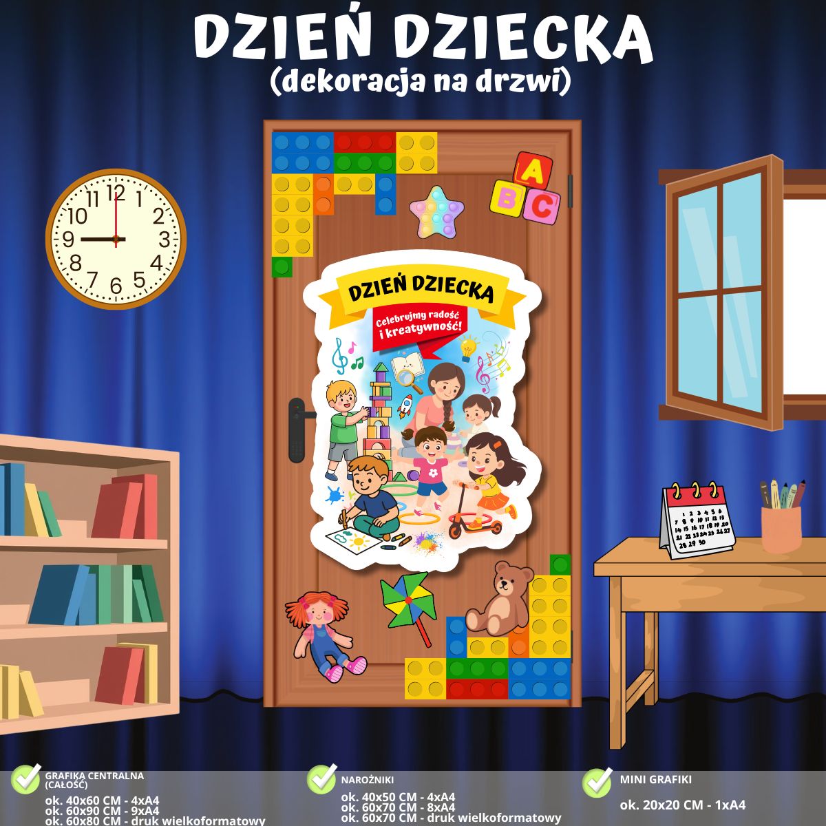 Dzień Dziecka – dekoracja na drzwi (PDF do druku) (4)