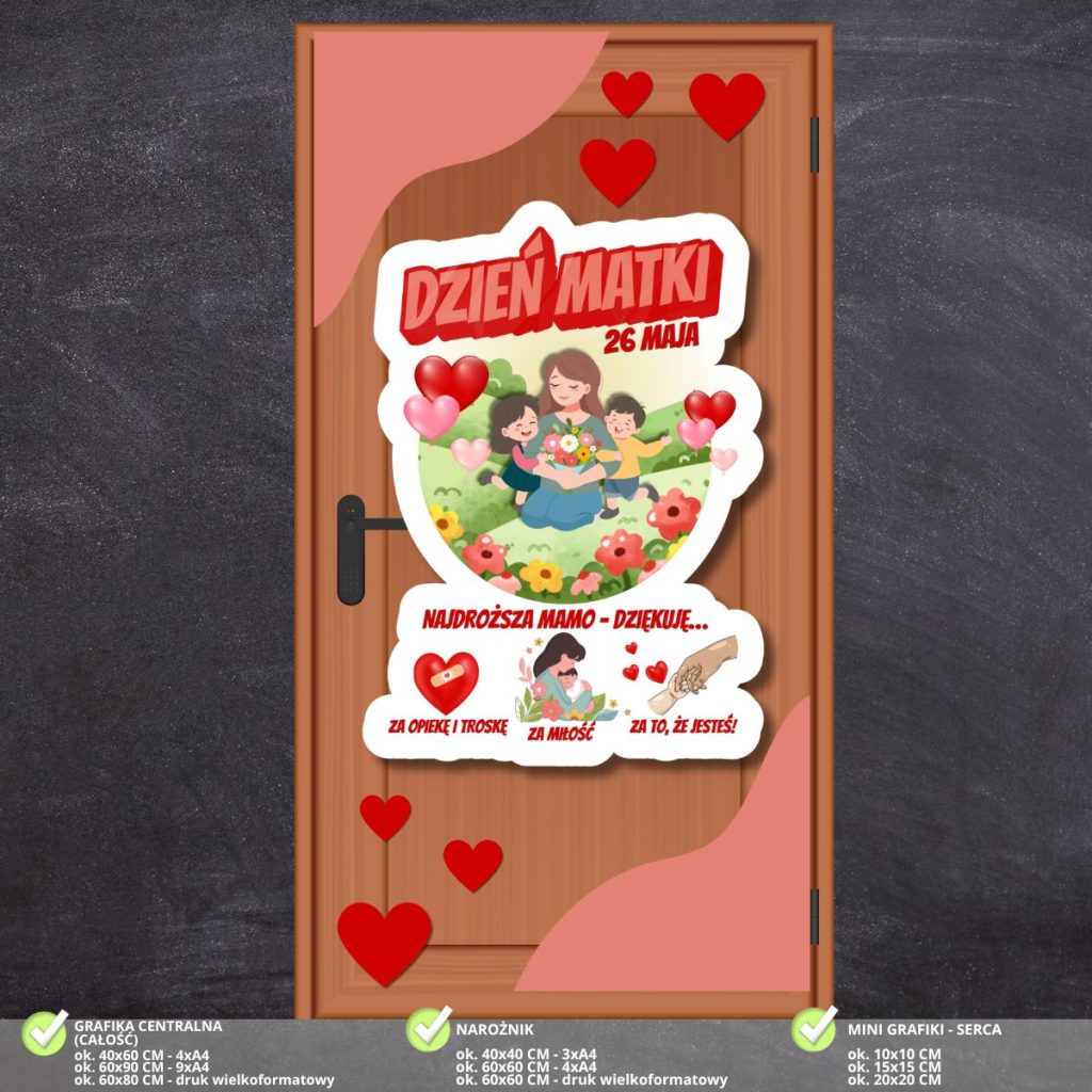 Dzień Matki – dekoracja na drzwi (PDF do druku) (3)