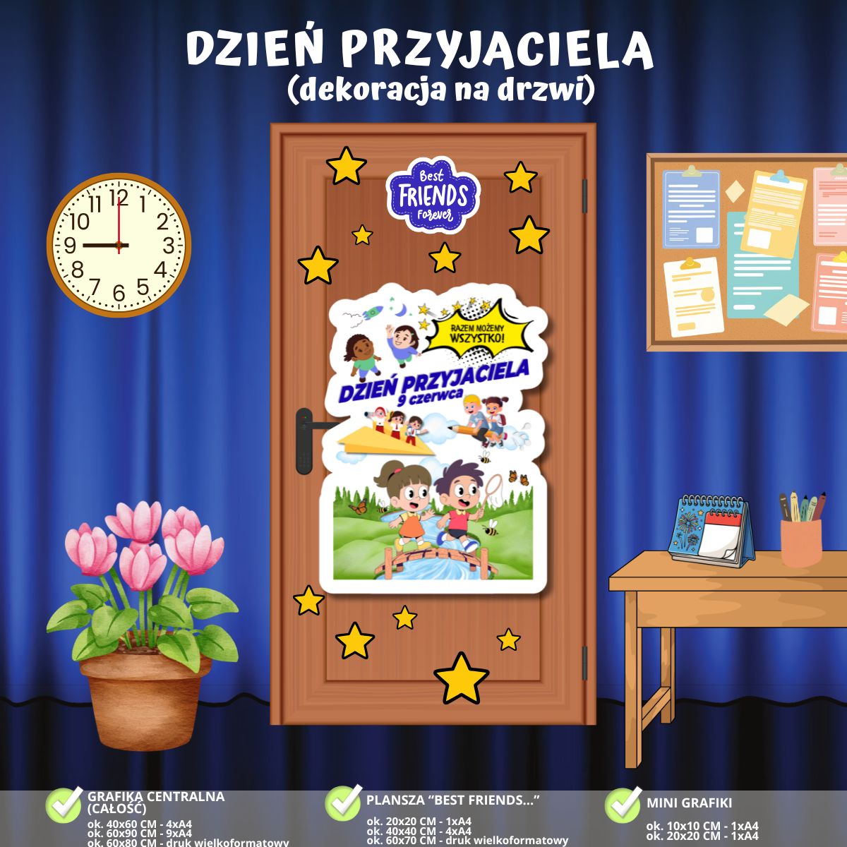 Dzień Przyjaciela – dekoracja na drzwi (PDF do druku) (1)