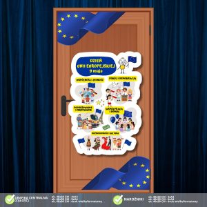 Dzień Unii Europejskiej – dekoracja na drzwi (2 rozmiary) (5)