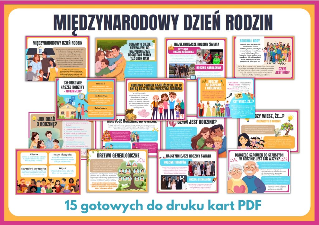 Międzynarodowy Dzień Rodzin - gazetka szkolna - prezentacja PDF
