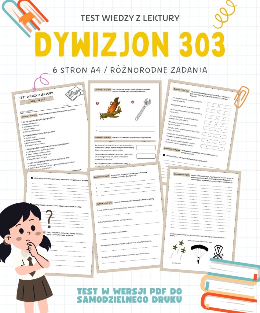 Sprawdzian Dywizjon 303 – 6 stron A4 (PDF)
