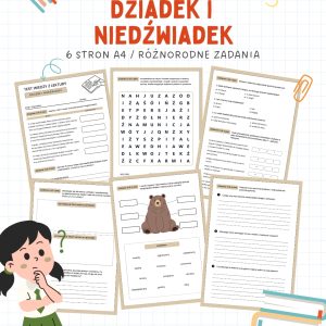 Sprawdzian Dziadek i niedźwiadek – 6 stron A4 (PDF)