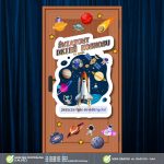 Światowy Dzień Kosmosu – dekoracja na drzwi (PDF do druku) (3)