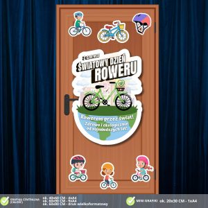 Światowy Dzień Roweru – dekoracja na drzwi (PDF do druku) (3)