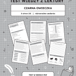 Test z lektury Czarna owieczka – 6 stron A4 (PDF) sprawdzian
