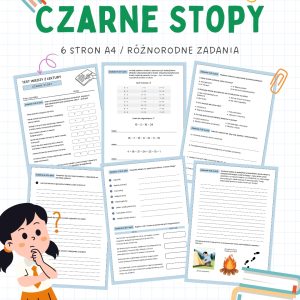 Test z lektury Czarne Stopy – 6 stron A4 (PDF) sprawdzian