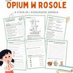 Test z lektury Opium w rosole – 6 stron A4 (PDF) sprawdzian