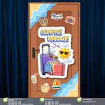 Udanych wakacji! – dekoracja na drzwi (PDF do druku) (4)