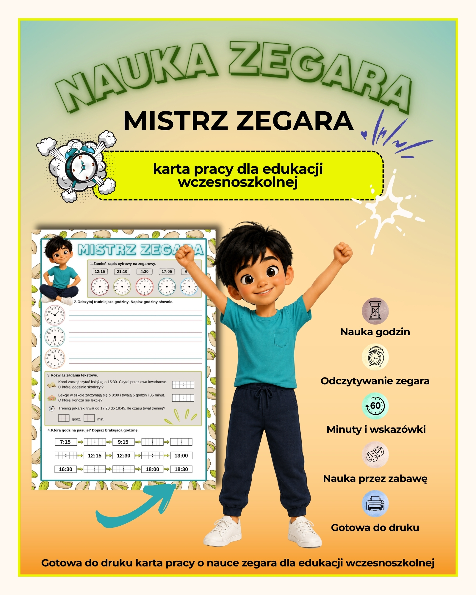 mistrz-zegara-karta-pracy-nauka-zegara-pdf-do-druku