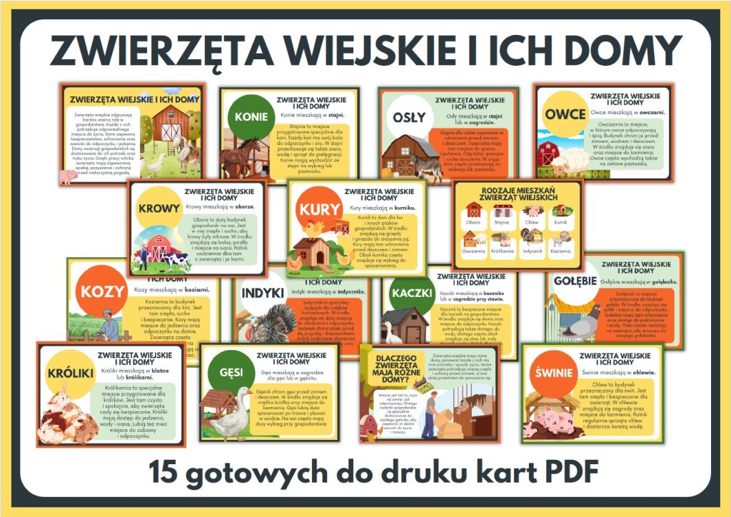 zwierzeta-wiejskie-i-ich-domy-gazetka-szkolna-prezentacja-pdf