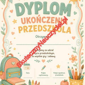 Dyplom na zakończenie Przedszkola – PDF do druku (13)
