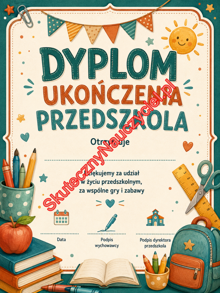 Dyplom na zakończenie Przedszkola – PDF do druku (14)