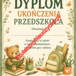 Dyplom na zakończenie Przedszkola – PDF do druku (19)