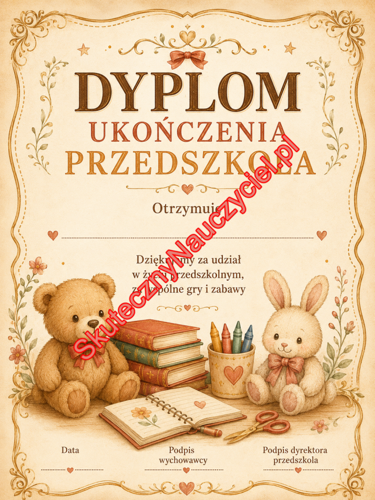 Dyplom na zakończenie Przedszkola – PDF do druku (23)