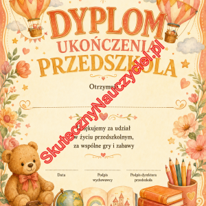 Dyplom na zakończenie Przedszkola – PDF do druku (24)