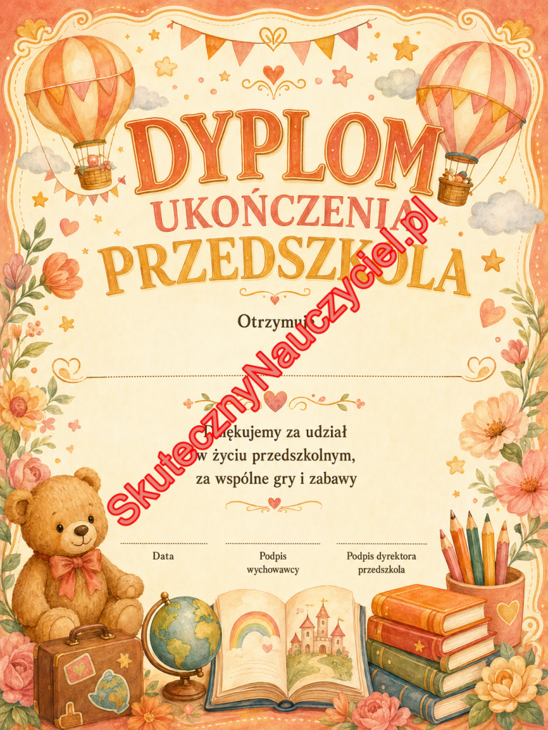 Dyplom na zakończenie Przedszkola – PDF do druku (24)