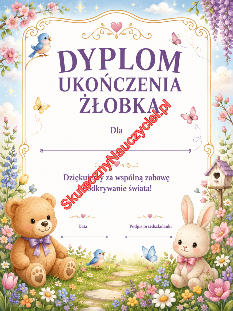 Dyplom na zakończenie Żłobka - PDF do druku (13)