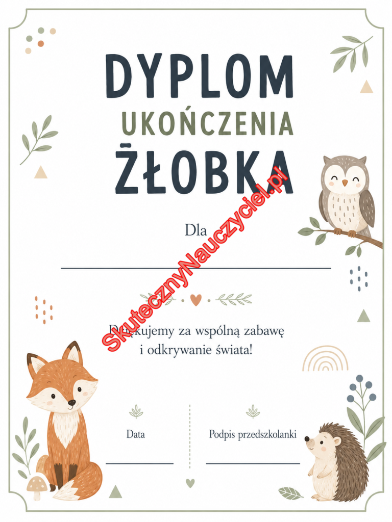 Dyplom na zakończenie Żłobka - PDF do druku (31)