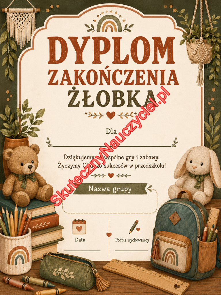 Dyplom na zakończenie Żłobka - PDF do druku 41