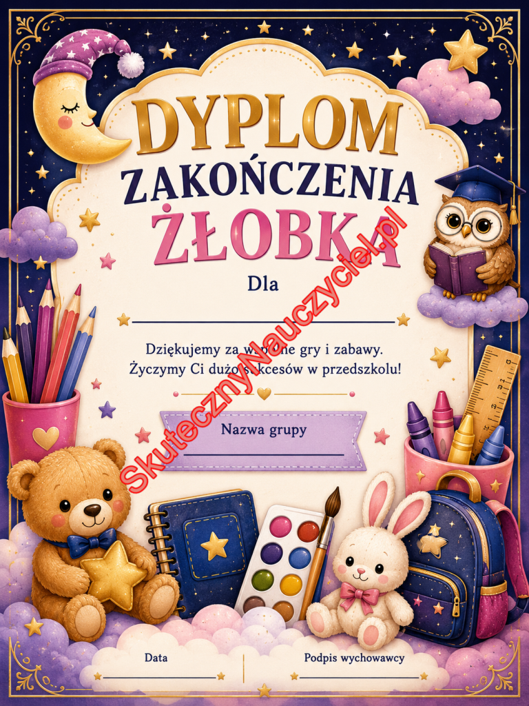 Dyplom na zakończenie Żłobka - PDF do druku 42
