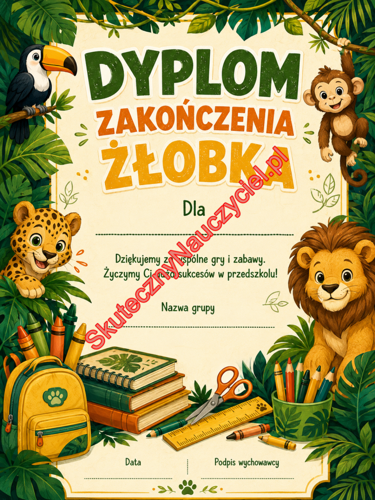 Dyplom na zakończenie Żłobka - PDF do druku 43