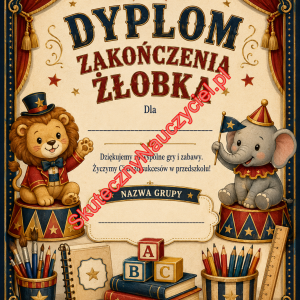 Dyplom na zakończenie Żłobka - PDF do druku 45