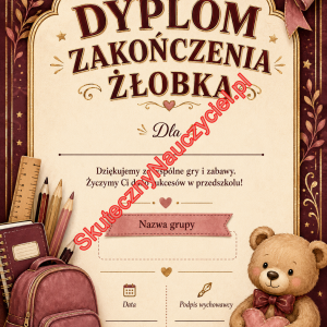 Dyplom na zakończenie Żłobka - PDF do druku 48