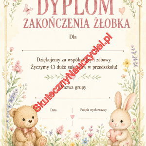 Dyplom na zakończenie Żłobka - PDF do druku 51