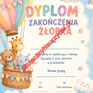 Dyplom na zakończenie Żłobka - PDF do druku 56