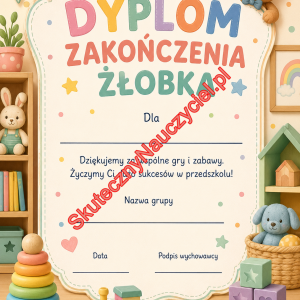 Dyplom na zakończenie Żłobka - PDF do druku 60