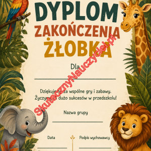 Dyplom na zakończenie Żłobka - PDF do druku 65
