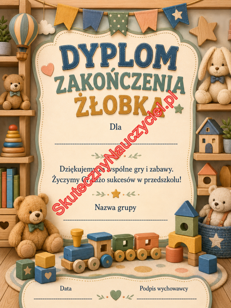 Dyplom na zakończenie Żłobka - PDF do druku 67