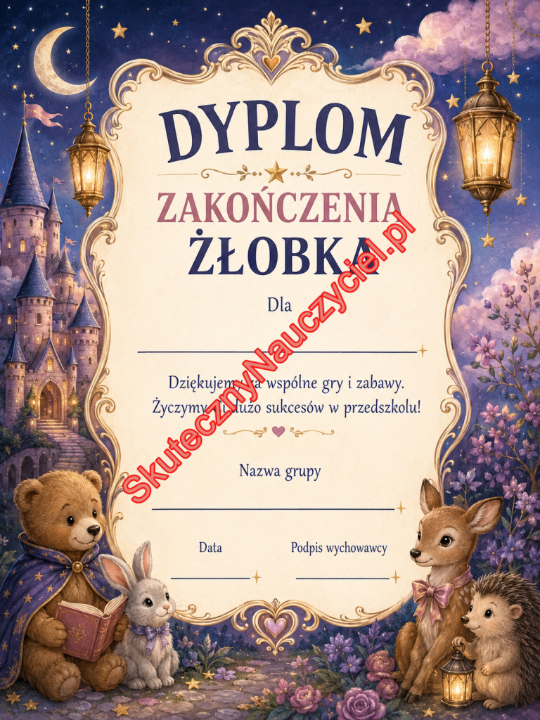 Dyplom na zakończenie Żłobka - PDF do druku 68