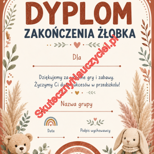 Dyplom na zakończenie Żłobka - PDF do druku 69