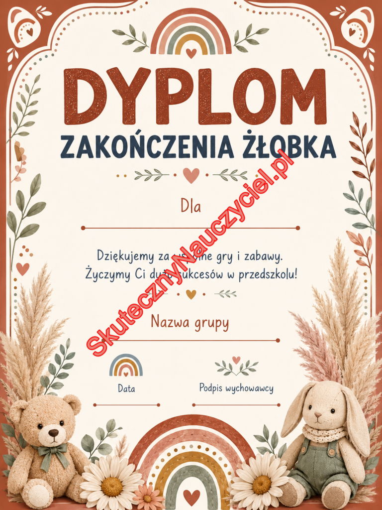 Dyplom na zakończenie Żłobka - PDF do druku 69