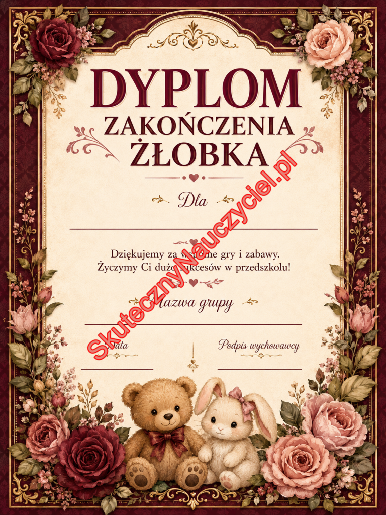 Dyplom na zakończenie Żłobka - PDF do druku 71