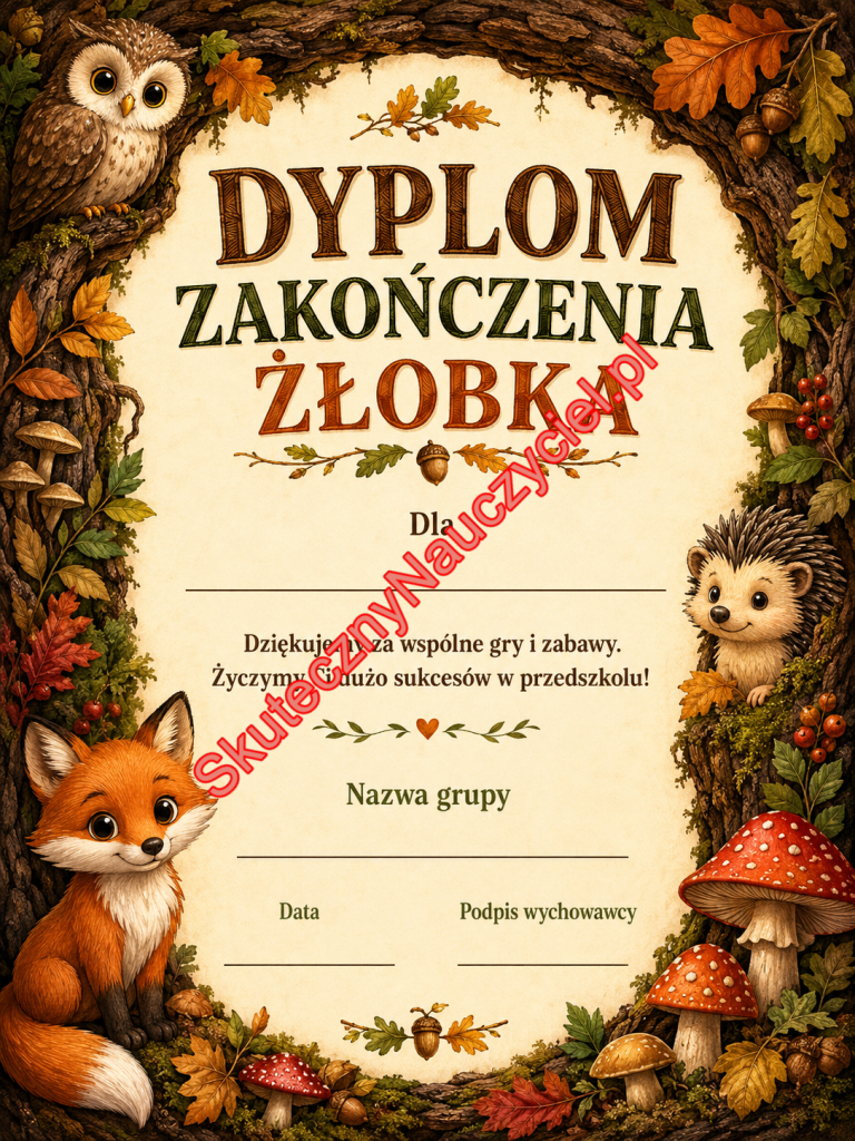 Dyplom na zakończenie Żłobka - PDF do druku 72