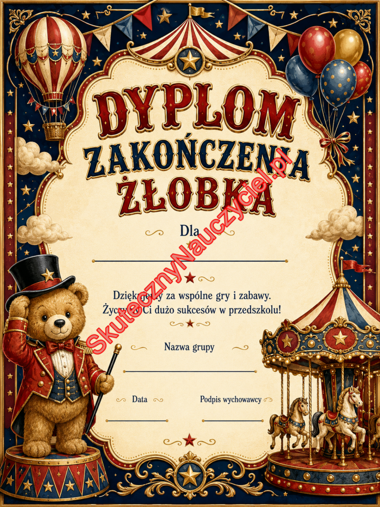 Dyplom na zakończenie Żłobka - PDF do druku 73