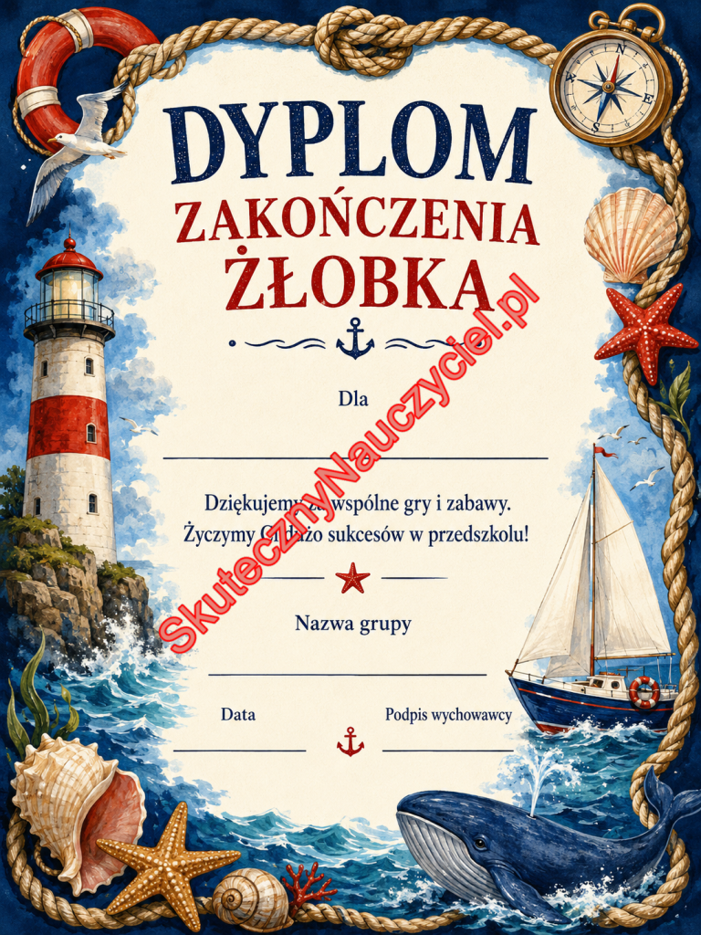 Dyplom na zakończenie Żłobka - PDF do druku 74