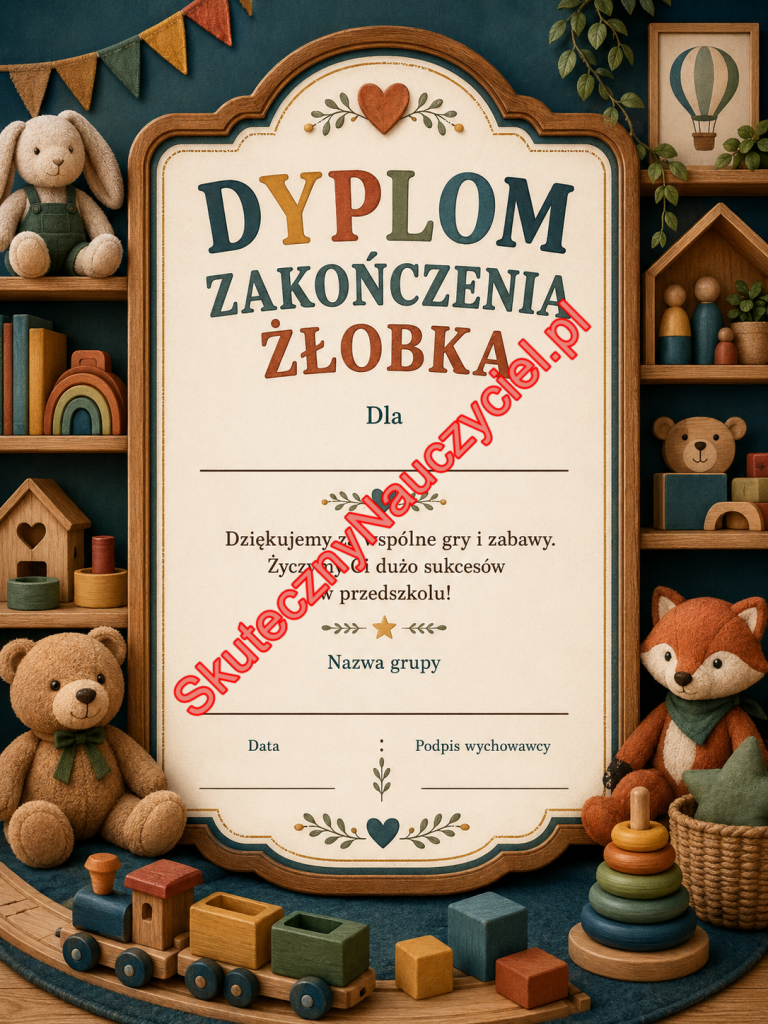 Dyplom na zakończenie Żłobka - PDF do druku 77