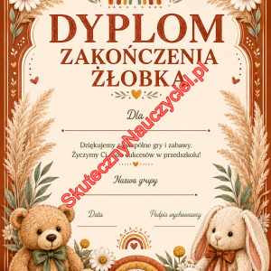 Dyplom na zakończenie Żłobka - PDF do druku 78