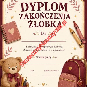 Dyplom na zakończenie Żłobka - PDF do druku 81