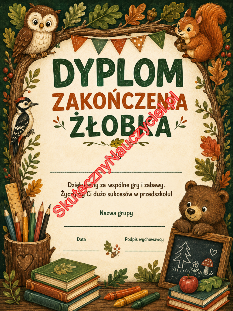Dyplom na zakończenie Żłobka - PDF do druku 82