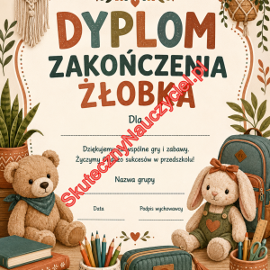 Dyplom na zakończenie Żłobka - PDF do druku 87
