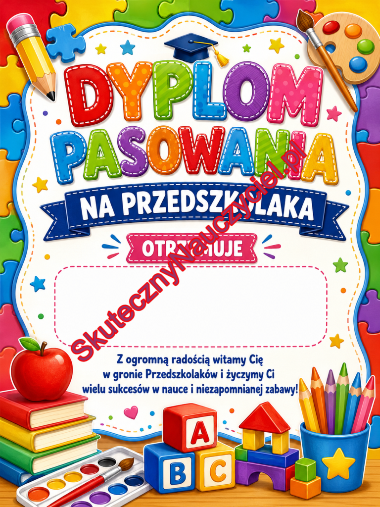 Dyplom pasowania na przedszkolaka – do druku PDF (33)