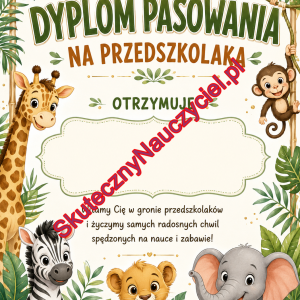 Dyplom pasowania na przedszkolaka – do druku PDF (8)